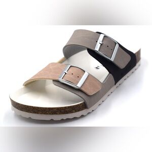 NEW 122 MIRAF WOMEN SANDALS SUMMER SANDALS wht/grey/pink